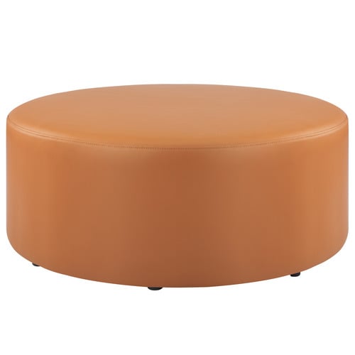 Edward Faux Leather Ottoman