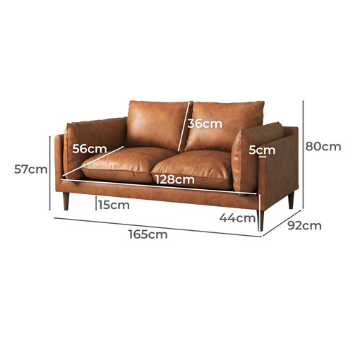 Terry Premium Genuine Leather Sofa