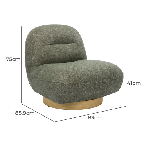 Cobble Swivel Accent Chair