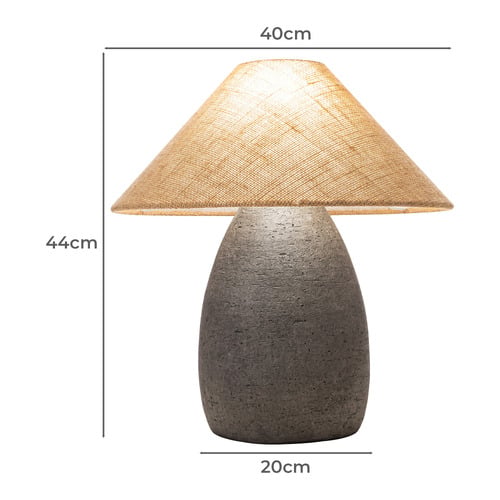 44cm Edgar Sabi Cement table Lamp
