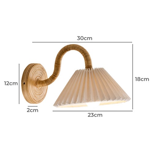Harper Rattan Wall Light