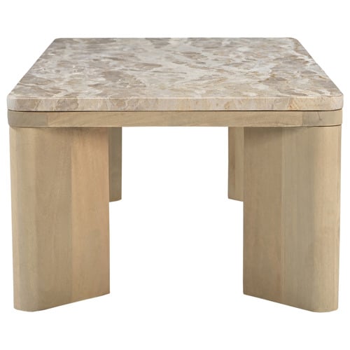 Misha Mango Wood & Tendu Marble Coffee Table
