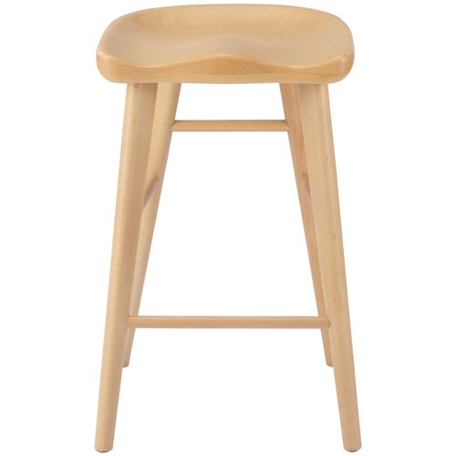 63cm Sella Beech Wood Bar Stool