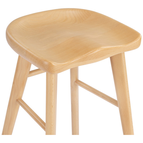 63cm Sella Beech Wood Bar Stool