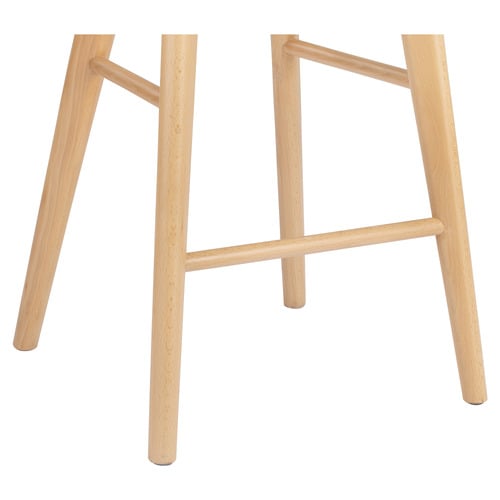 63cm Sella Beech Wood Bar Stool