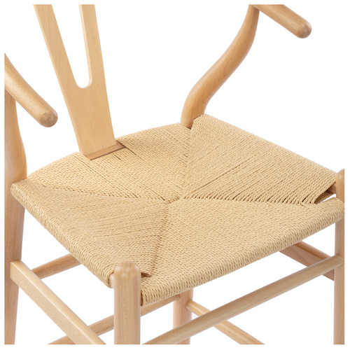66cm Hans Wegner Wishbone Replica Bar Stool