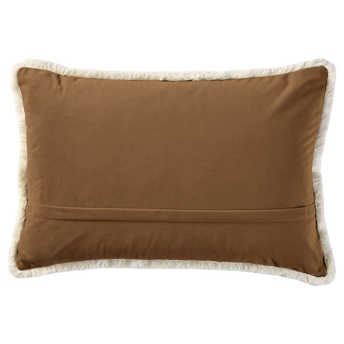 Orlena Fringed Rectangular Velvet Cushion