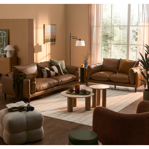Terry Premium Genuine Leather Sofa