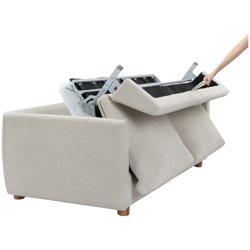 Henry 3 Seater Queen Chenille Sofa Bed
