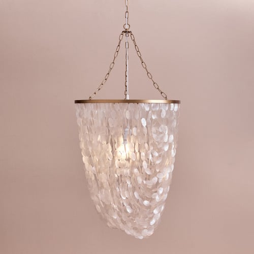 Rubi Capiz Shell Chandelier