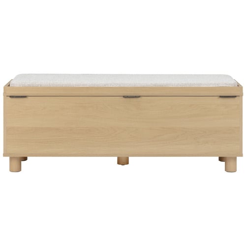 Rupert Boucle Storage Ottoman Bench