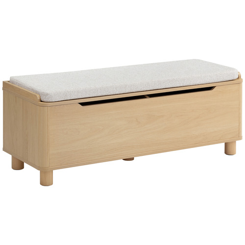 Rupert Boucle Storage Ottoman Bench