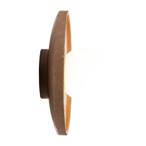 Riley Travertine-Look Wall Sconce