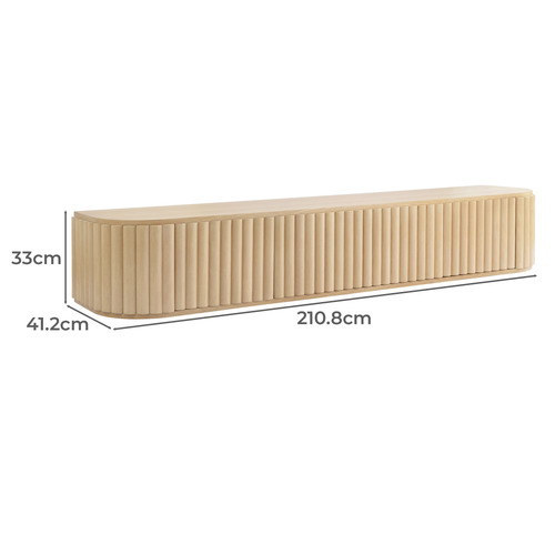 Hayley Curved Wall-Mounted TV Unit