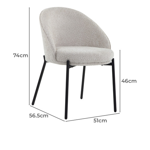 Mitchell Boucle Dining Chair