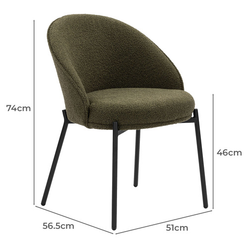 Mitchell Boucle Dining Chair