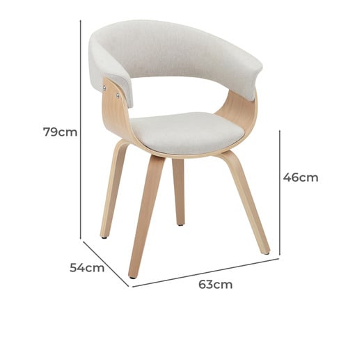 Bentwood Upholstered Dining Chairs