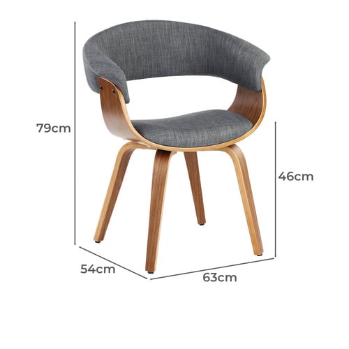 Temple Webster Bentwood Upholstered Dining Chairs