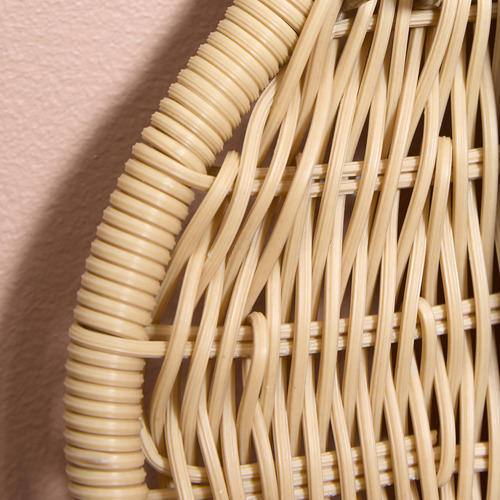Lucia Wavy PE Rattan Full Length Mirror