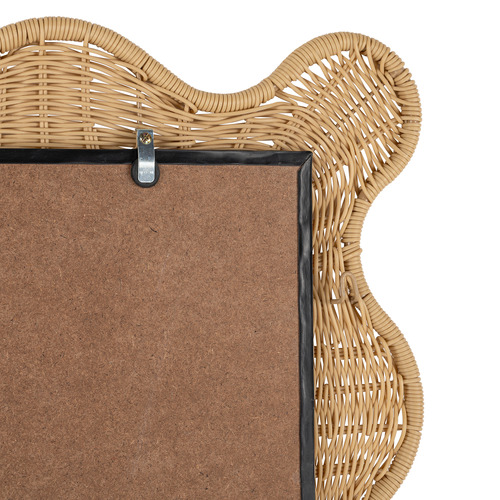 Lucia Wavy PE Rattan Full Length Mirror