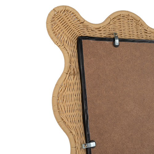 Lucia Wavy PE Rattan Full Length Mirror
