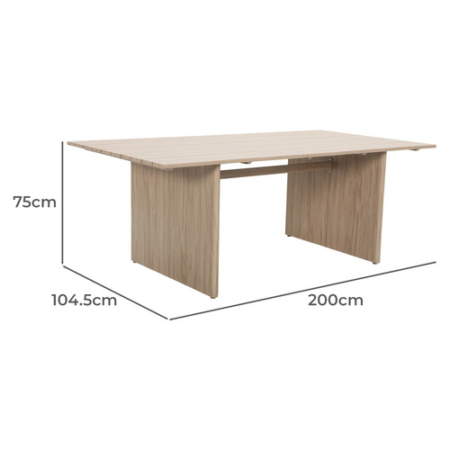 8 Seater Venice Aluminium Outdoor Dining Table