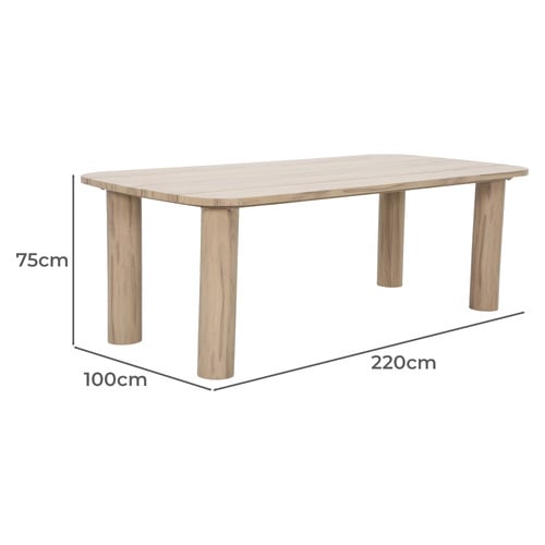 8 Seater Pier Aluminium Outdoor Dining Table