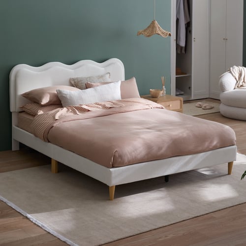 Alina Wavy Upholstered Bed