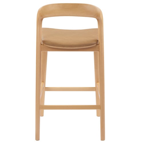 65.5cm Monk Beech Wood Bar Stool