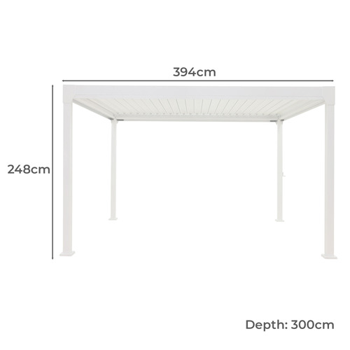 Arki Louvred Steel & Aluminium Gazebo