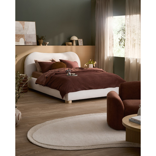 Paloma Boucle Queen Gas Lift Storage Bed