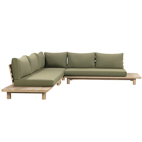 5 Seater Clifton Acacia Wood Outdoor Modular Lounge Set