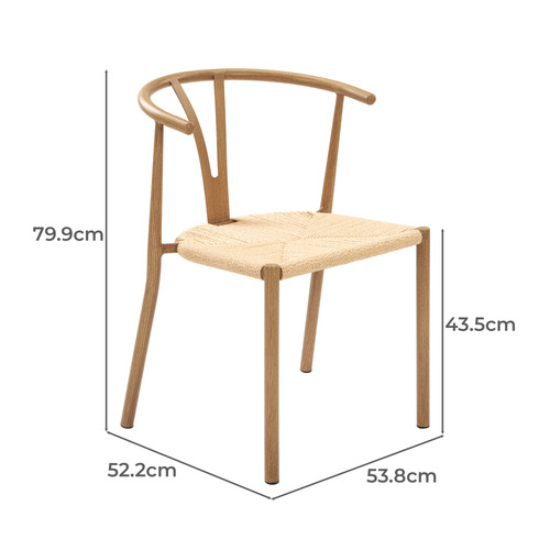 Elysia Wishbone Replica Metal Dining Chairs