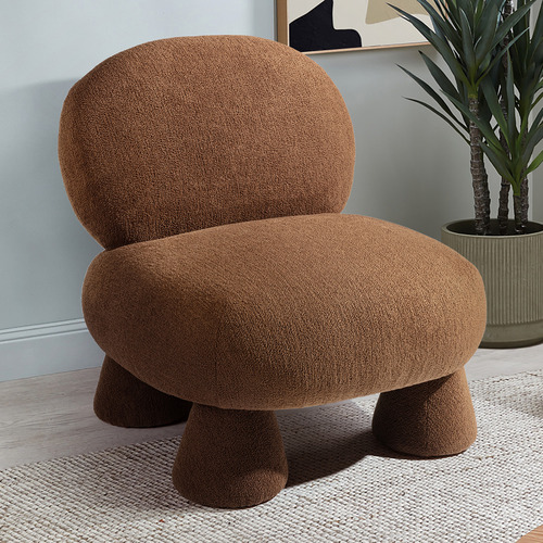 Caramel Barney Boucle Armchair