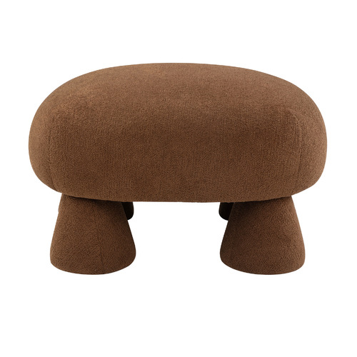 Caramel Barney Boucle Ottoman