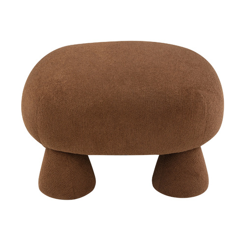 Caramel Barney Boucle Ottoman