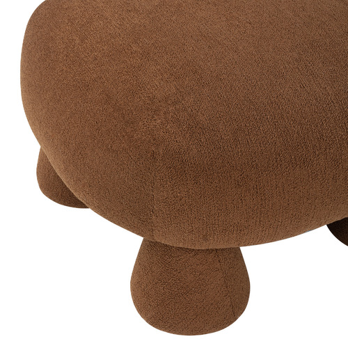 Caramel Barney Boucle Ottoman