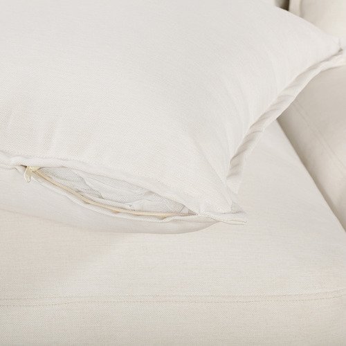 3 Seater White Piper Upholstered Outdoor Sofa