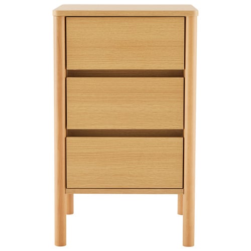 Jimmy 3 Drawer Bedside Table