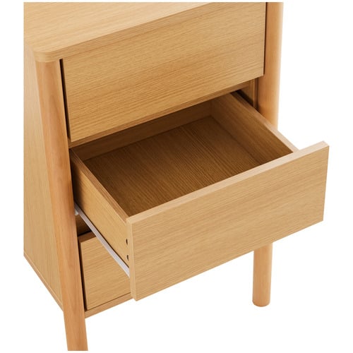 Jimmy 3 Drawer Bedside Table