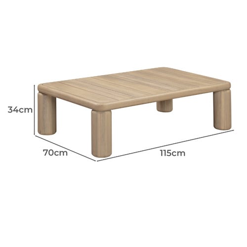 Piper Acacia Wood Outdoor Coffee Table