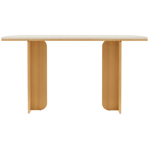 Talia Travertine-Look Console Table