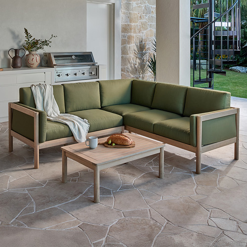 5 Seater Olive Green River Outdoor Modular Sofa Set