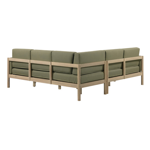 5 Seater Olive Green River Outdoor Modular Sofa Set