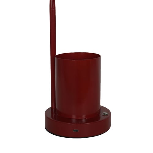 39cm Merlot Carson Desk Lamp with Storage