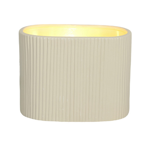 Halcyon Ceramic Ribbed Wall Light