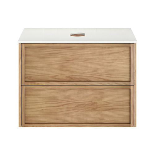 Cali 750mm Light Timber Wall Hung Single Vanity