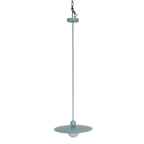 Blue Koa Metal Pendant Light