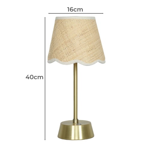 34cm Maggie Rechargeable LED Table Lamp with USB
