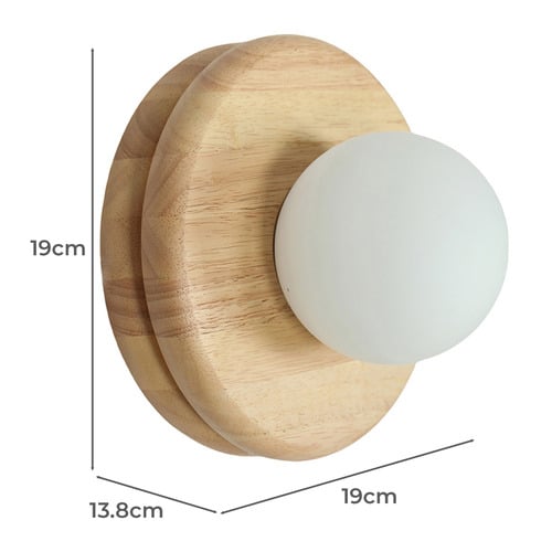 Light Oak Fowler Stacked Wall Light